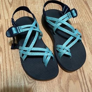 teal chacos